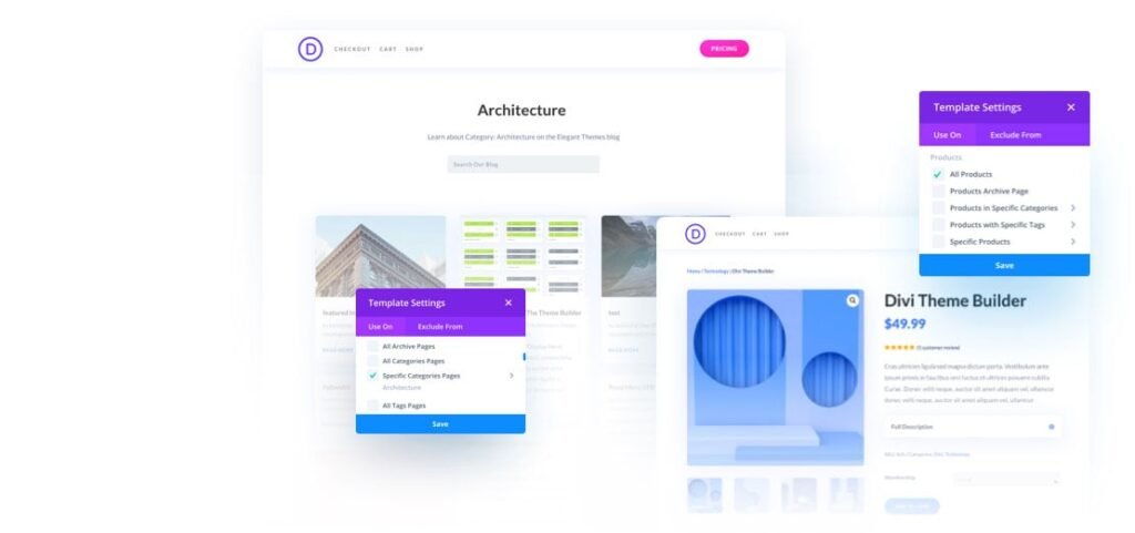 Theme builder Divi - Elegant Themes
