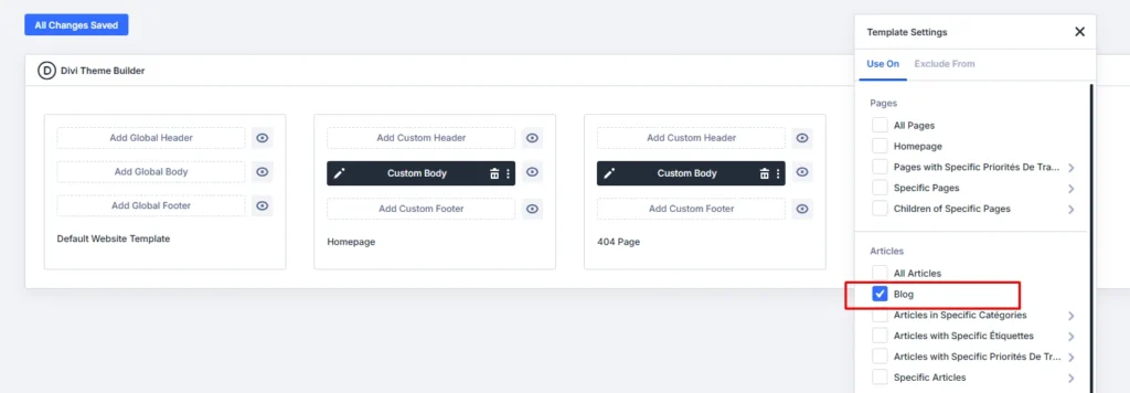 Theme Builder Divi 5